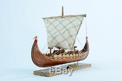 Viking Clinker Built 16 Handcrafted Wooden Boat Model