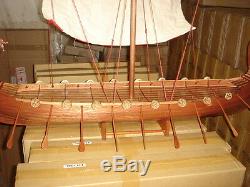 Viking Dragon boat high quality hand made wooden model ship 40