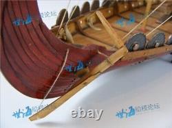 Viking Sailboat Drakkar Dragon Sailing Boat Unassembled Wooden Model Ship Kit