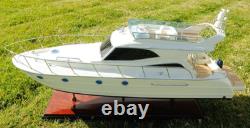 Viking Sport Cruiser Motor Yacht Wooden Model 36 Fully Assembled Power Boat New
