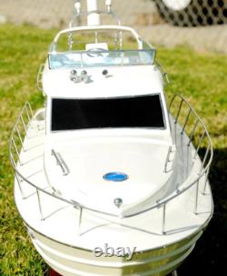 Viking Sport Cruiser Motor Yacht Wooden Model 36 Fully Assembled Power Boat New