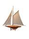 Vintage 1895 Cup Racer 36 Wooden Pond Yacht Model Sailboat Sloop Boat Withstand