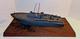Vintage 1940's Pt Torpedo Boat On Wave Wwii Wooden Wood Folk Art Model Ship
