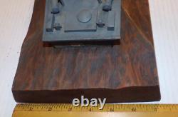 Vintage 1940's PT Torpedo Boat on Wave WWII Wooden Wood Folk Art Model Ship