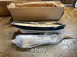 Vintage 1950s Marines Model Co Wood Ship Kit in Box Slaver Brig Boat