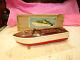 Vintage 1955 Rico Wooden Model Battery Operated Speed Boat W Box Japan