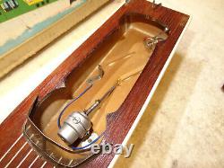Vintage 1955 Rico Wooden Model Battery Operated Speed Boat W Box Japan