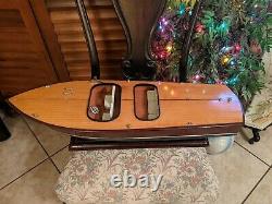 Vintage 30 Chris Craft Runabout Wood Model Classic Racing Speed Boat sail ship