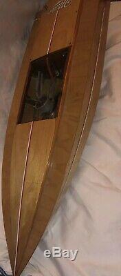 Vintage 32 Dumas Chris Craft Deep Vee 40 Wood Model Boat Kit R/c Miller Beer