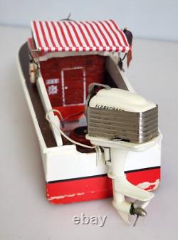 Vintage 50's Flare Craft Electric Wooden Model Toy Boat 13 Japan with Box Rare