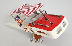 Vintage 50's Flare Craft Electric Wooden Model Toy Boat 13 Japan with Box Rare
