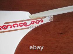 Vintage AUSTI Half Hull Boat Wooden Ship Model TINN NORWAY 31 1/2 BSMT