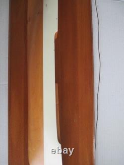 Vintage AUSTI Half Hull Boat Wooden Ship Model TINN NORWAY 31 1/2 BSMT