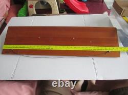 Vintage AUSTI Half Hull Boat Wooden Ship Model TINN NORWAY 31 1/2 BSMT