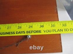 Vintage AUSTI Half Hull Boat Wooden Ship Model TINN NORWAY 31 1/2 BSMT