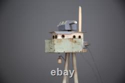 Vintage Antique US Navy Battleship Model Ship Wood Folk Art Military boat 50