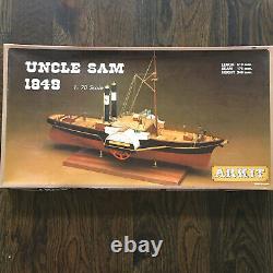 Vintage Arkit Wood Ship Model #202 Uncle Sam 1849 New In Open Box