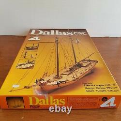 Vintage Artesania Latina 150 Scale Dallas Revenue Cutter Wood Ship Model NIOB