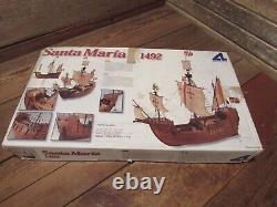 Vintage Artesania Latina SANTA MARIA 1492 Scale 165 Model Boat Ship