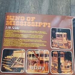 Vintage Artesania Latina Wood model ship King of Mississippi 150 Open Box