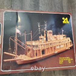 Vintage Artesania Latina Wood model ship King of Mississippi 150 Open Box