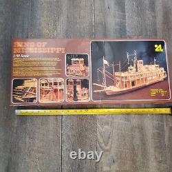 Vintage Artesania Latina Wood model ship King of Mississippi 150 Open Box