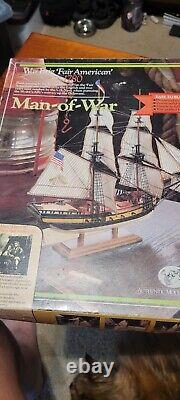 Vintage Authentic Models Holland WAR BRIG'FAIR AMERICAN' 1780 PRE-OWNED UNBUILT
