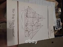 Vintage Authentic Models Holland WAR BRIG'FAIR AMERICAN' 1780 PRE-OWNED UNBUILT
