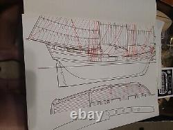 Vintage Authentic Models Holland WAR BRIG'FAIR AMERICAN' 1780 PRE-OWNED UNBUILT