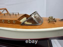 Vintage Berkeley Designs CHRIS CRAFT Cruiser wooden model boat Nice Look