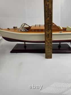Vintage Berkeley Designs CHRIS CRAFT Cruiser wooden model boat Nice Look