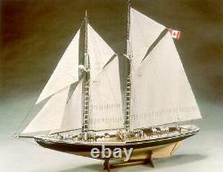 Vintage Billing Boats Bluenose II Series 600 Wood Model Kit Denmark, BB600