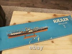 Vintage Billing Boats HJEJLEN Model 403 Wood Ship Steamer Model KIt