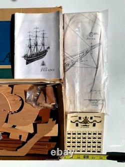 Vintage Billings Boats FREGATTEN JYLLAND 1100 NR 408 Wood Model Kit