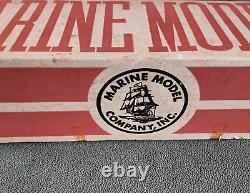 Vintage Boat Ship Marine Model Co. Santa Maria No. 1106 Solid Wood Hull