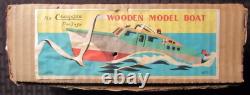 Vintage CRAGSTON Model Wooden Boat 9.5 VF+ 8.5