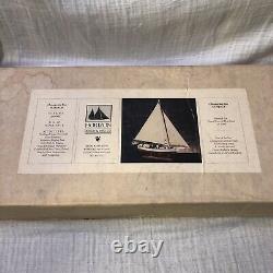 Vintage Chesapeake Bay Skipjack Wood Model Ship Boat Kit Unbuilt New 1986