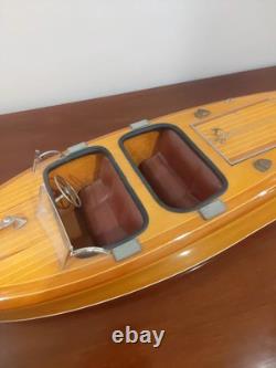 Vintage Chris Craft Barrel Back Wooden Model Speed Boat Seacraft Gallery Yacht