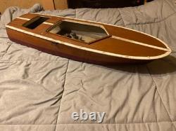 Vintage Chris Craft Large wood Boat Kit 36 with engine extras