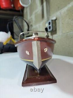 Vintage Chris Craft Style Wooden Model 40s 50s Speed Boat Great Decor