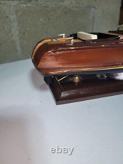 Vintage Chris Craft Style Wooden Model 40s 50s Speed Boat Great Decor