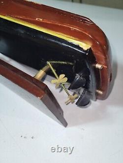 Vintage Chris Craft Style Wooden Model 40s 50s Speed Boat Great Decor