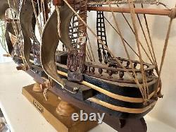 Vintage Cutty Sark Wood Large Model Ship Whaling Clipper Pirate Sea Coastal