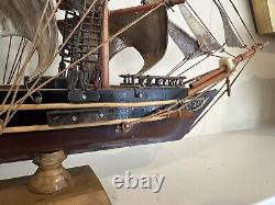 Vintage Cutty Sark Wood Large Model Ship Whaling Clipper Pirate Sea Coastal