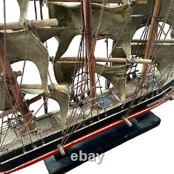 Vintage Cutty Sark Wood Large Model Ship Whaling Clipper Pirate Sea Coastal