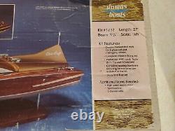 Vintage Dumas #1232 27 Chris Craft 1955 Cobra Wood Boat Model Kit See Pictures