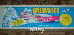 Vintage Dumas Boats Company Miss Unlimited Hydroplane Wood R/C Model Kit