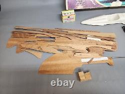 Vintage Dumas MISS THRIFTWAY U-60 Mahogany Hydro Plane Race Boat Model Kit A