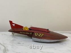 Vintage Dumas Slo-mo-shun IV U-27 Hydroplane Wood Model 14 built 1950 Ted Jones