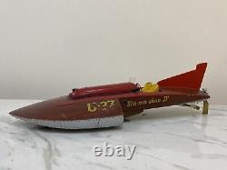 Vintage Dumas Slo-mo-shun IV U-27 Hydroplane Wood Model 14 built 1950 Ted Jones